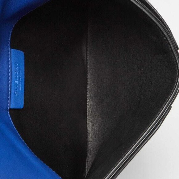 Givenchy Blue Leather Shark Medium Clutch Bag - Picture 8 of 12